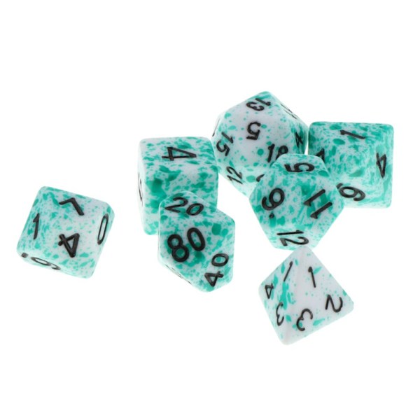7 / Set med polyedriska plasttärningar för Du0026D Dungeons and Dragons spel leksak stil 4
