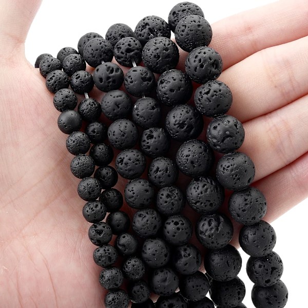 Pärlor för Smyckestillverkning DIY Armband Halsband lava 4mm(around 91pcs)