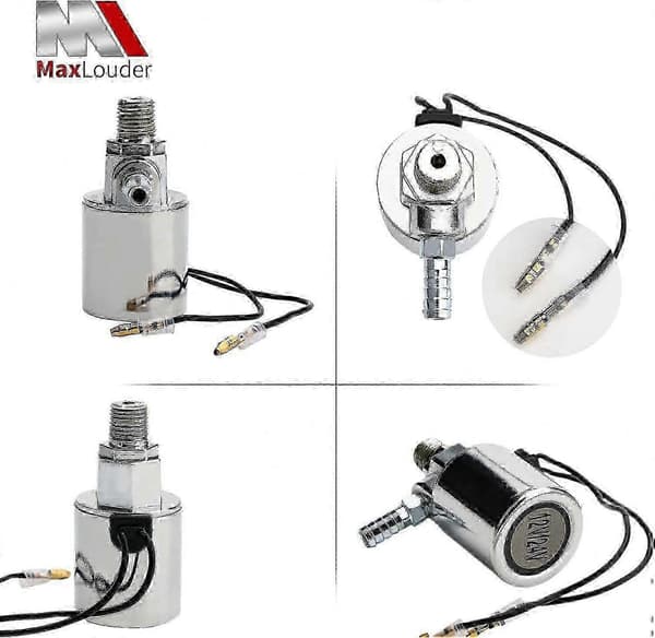 1/4\" NPT 12V/24V Magnetventil til Lufthorn, Forkromet, 26s til Tog- og Lastbilbrug