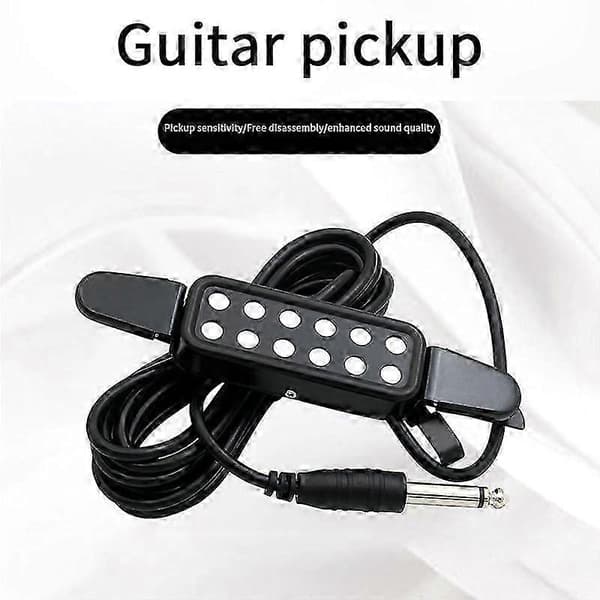P-102 Akustisk Guitar Lydhul Pickup, 12-Huls Magnetisk Transducer