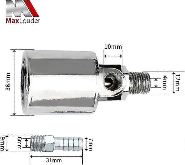 1/4\" NPT 12V/24V Magnetventil til Lufthorn, Forkromet, 26s til Tog- og Lastbilbrug