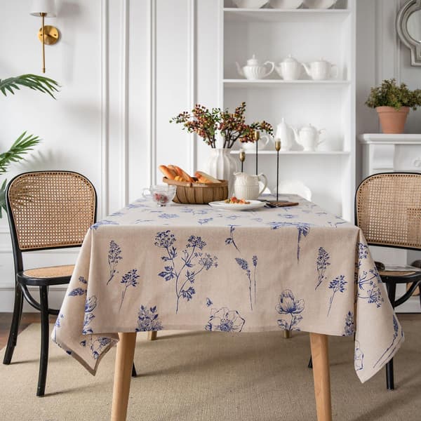 Söt rektangulär bordsduk, bordsduk 140 x 250 cm, bordsduk för köks-, kaffe- och matbord