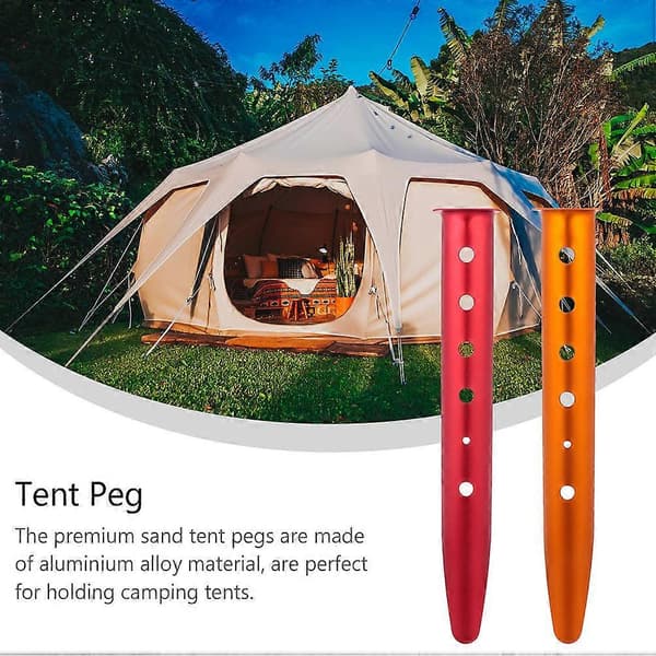 [RM]Utendørs plugger teltspiker i aluminiumslegering for bruk 2 stk campingutstyr