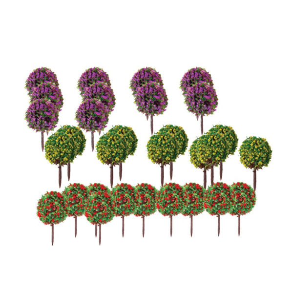 Blommamodellträd Tåg,Landskap,Landskapstillbehör,miniträd,miniatyrträd,leksaksträd,figurträd,modellträd