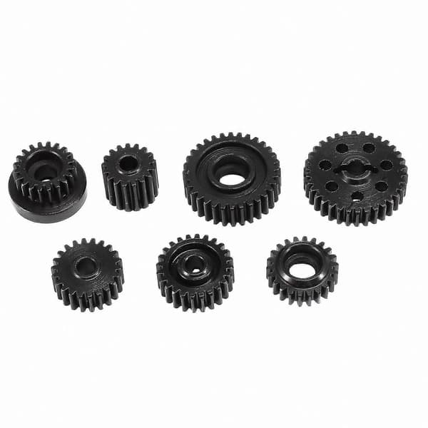 Stål gearkasse gearsæt til RC Crawler bilopgraderinger og reservedele Black