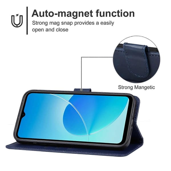 Leather Phone Case Blue Blue For UMIDIGI G5/G5A