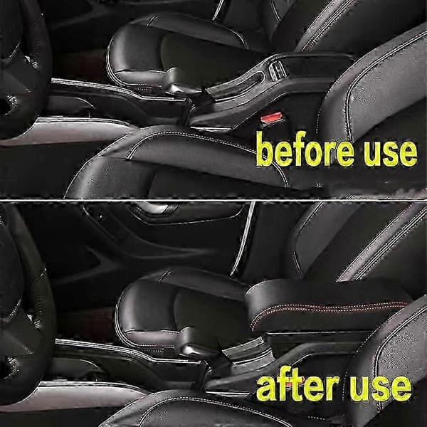 Bilarmstödslåda för Peugeot 2008, med USB-kontakt B-black black line
