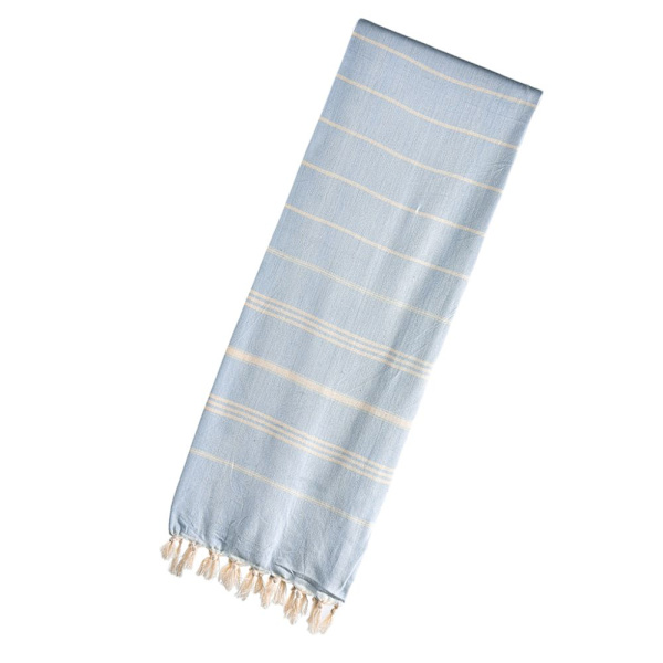 Fouta turkisk handduk i bomull strand spa pestemal badhandduk 180x100cm blå