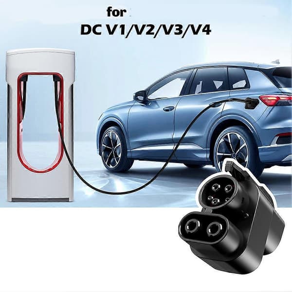 NACS til CCS elbiladapter med lås 500 ampere / 1000V for Tesla Superchargers CCS1 hurtiglading