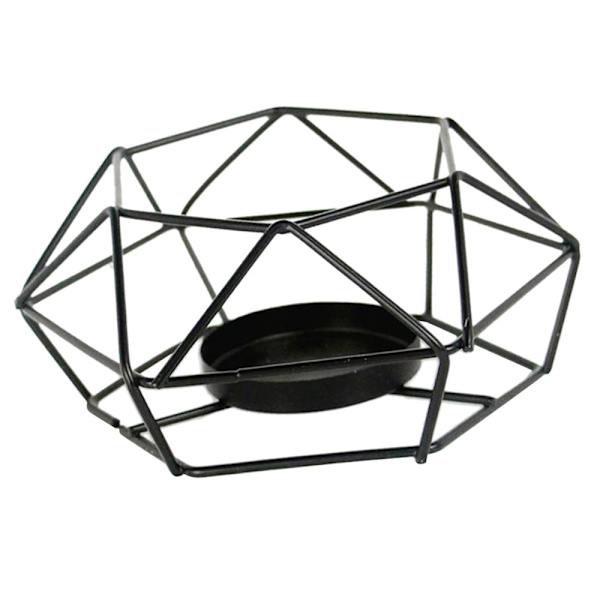 Bröllopsljusstake 3D geometrisk ljusstake värmeljushållare festtillbehör s