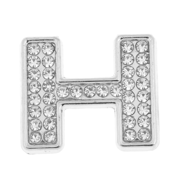 Rhinestone Diamond Diamond Bokstaven H Alphabet Sticker 3d Sticker Självhäftande klistermärke