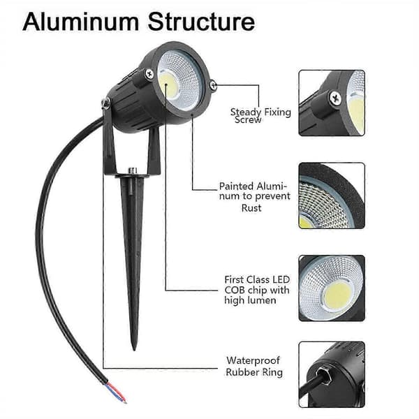[RM]4-pack Garden Lighting Outdoor LED Lamp Pathway Garden Waterproof