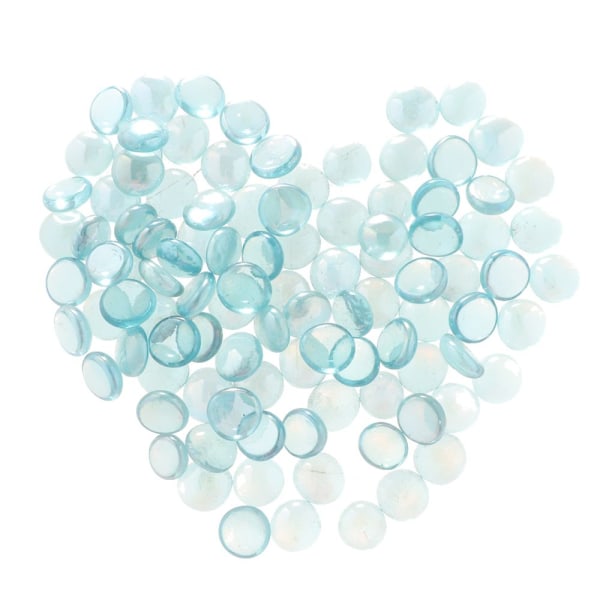 100st glas marmorpärlor Vas Fyllmedel Dekor Blandad Transparent Blå Färg