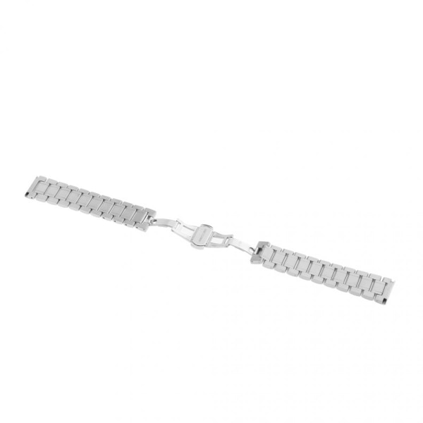 Herr armband i rostfritt stål armband armband silver dubbellås 20mm