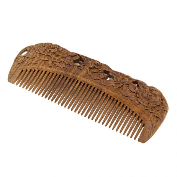 Sandelträ Hårkam, Massagekam Antistatisk Utredningskam Trähandtag 15,2 x 5,5 x 1 cm