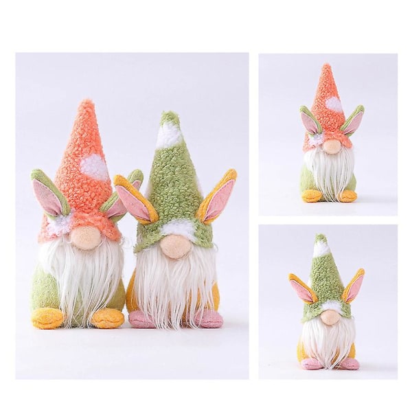 Påskhare Tomte Ornament Supersöt Ansiktslös Docka Kreativ Festivaldekoration för Heminredning Pink