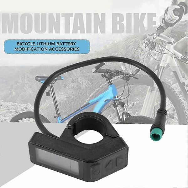 Vandtæt KT LCD4 Mini Display til 24V/36V/48V KT Ebike Controllere black