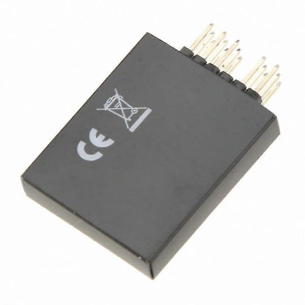 3-akset gyro-stabilisator til flyvekontrolsystem til fastvingede fly Black