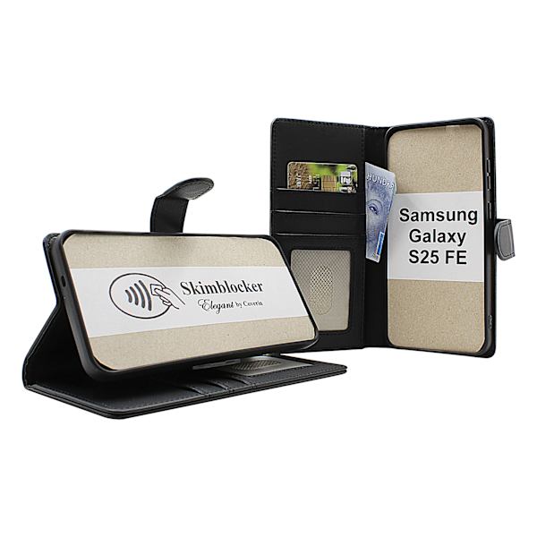 Skimblocker Samsung Galaxy S25 FE Plånboksfodral Brandy