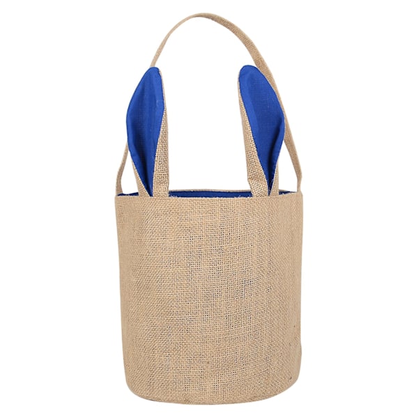 Presentpåse Bedårande Kaninöron Jute Kakförpackning Hållbar Påskkorg Säckväv för Hemmet Royal Blue