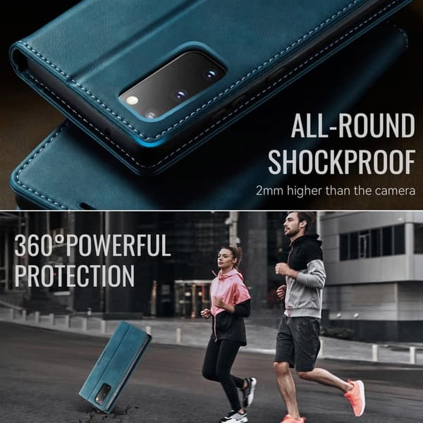CASEME 033 Mobile Phone Case for Samsung Galaxy S20 5G/4G Green RFID Blocking