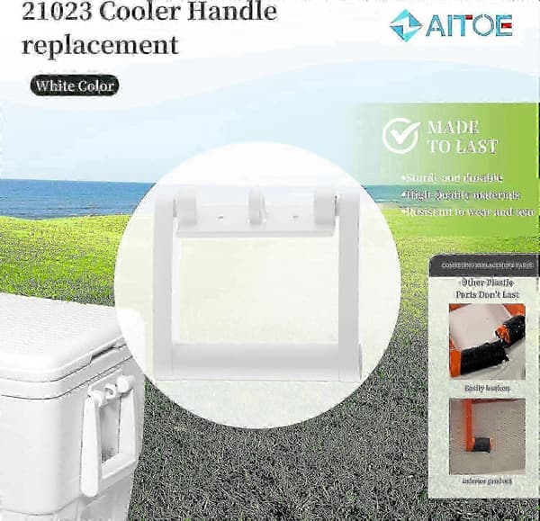 Erstatningshåndtag til køleboks kompatibel med Igloo 25-72 Quart plastmateriale med hardware