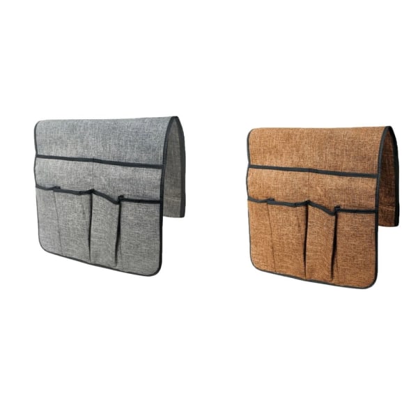 Soffa Förvaringsväska Fjärrkontroll Godis Bok Kosmetika Armstödsbehållare 4