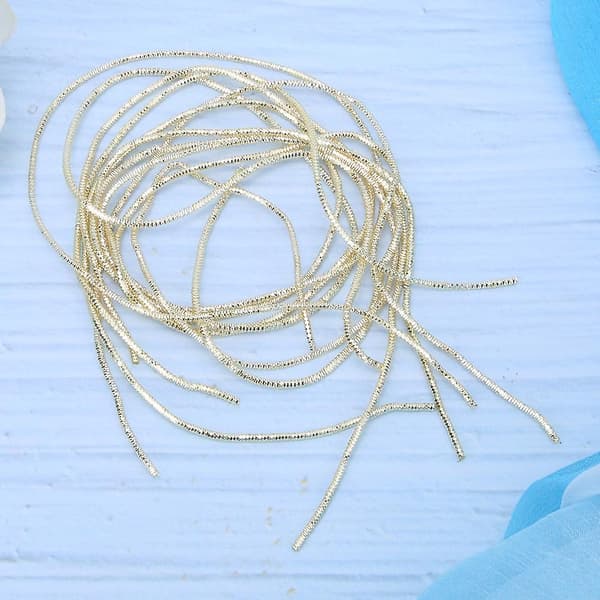 1,5 mm diameter gyllene broderitråd i koppar för manuell gör-det-själv