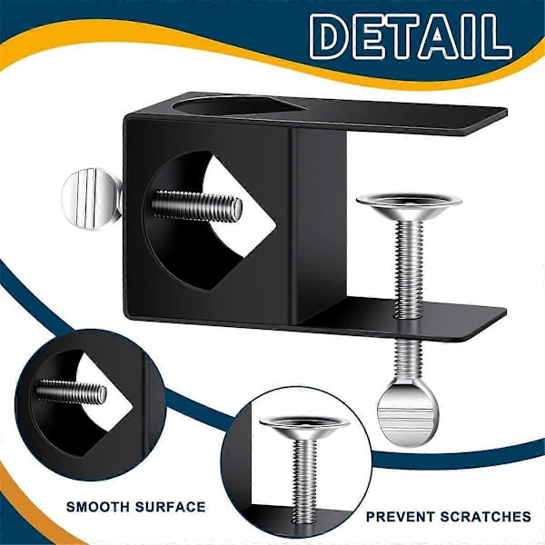[RM]8-Pack Deck Torch Clamp Mounting Part Porch Railing Clamp Universal Pole Mount for Railings Posts