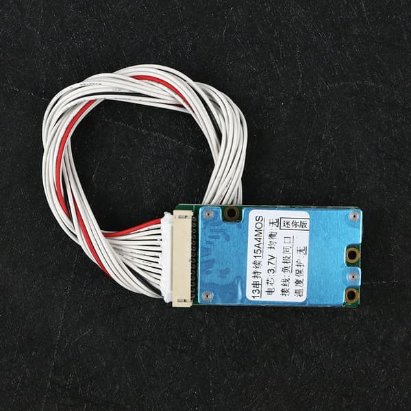 BMS 13S 48V - Lithium Battery Pack Balancing Charging Board Equalizer Universal/Independent Port for Electric Scooter (20A)
