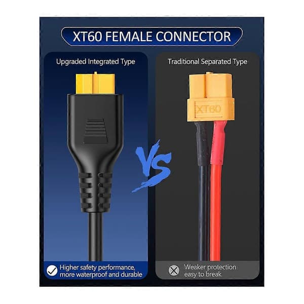 4-i-1 solpanelstik forlængerkabel splitter til Anderson-stik DC-adapter strømstik XT60 hunstik