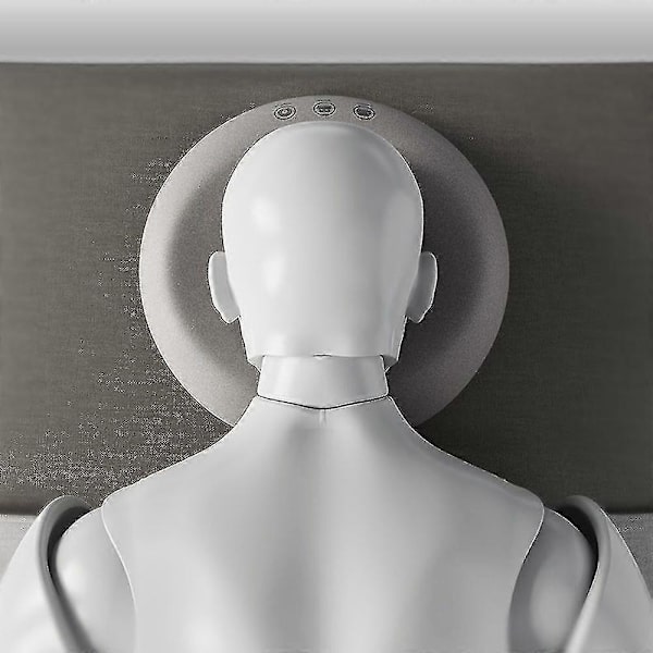 Massagesäng nackstöd, lätt U-formad sittdyna, memory foam-material, ansiktskudde[RM] Grey