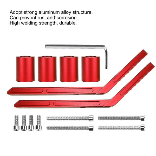 [RM]Car Rear Grab Handle Aluminum Alloy Replacement for Jeep Wrangler JK 2007-2018 Red