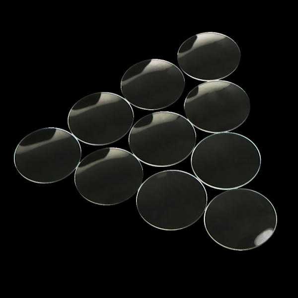 10 st Urmakare 32mm Kupolformade Mineralglas Spegel Klocka Klocklins Ersättningsdelar