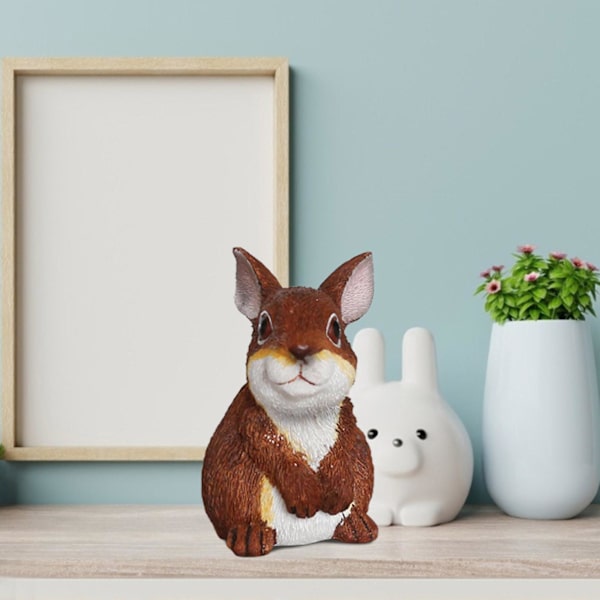 Gårdsträdgård Skrivbord Heminredning Mjuk Montering Påskdekoration Kanin eierfarben ostern B