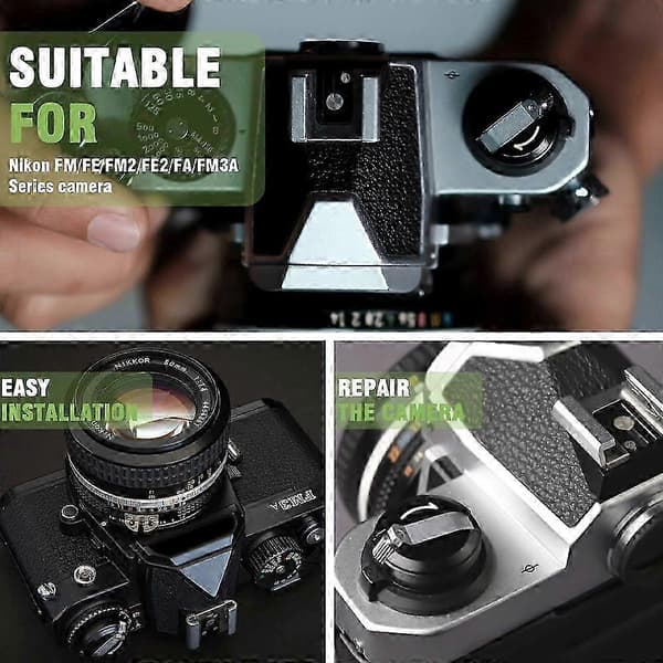 Filmspoleknap Reparationssæt Kompatibel med Nikon FM FE FM2 FE2 FA FM3A Kamera