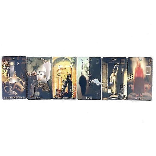 10x6x4 cm Madhouse Tarot Iron Deck Kortspel Pappersmanual KB