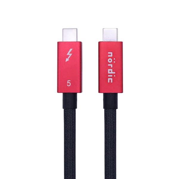 NÖRDIC 2m Thunderbolt 5 cable 80Gbps data transfer 240W charging 120Gbps bandwidth 16K60Hz 8K60Hz 4K540Hz