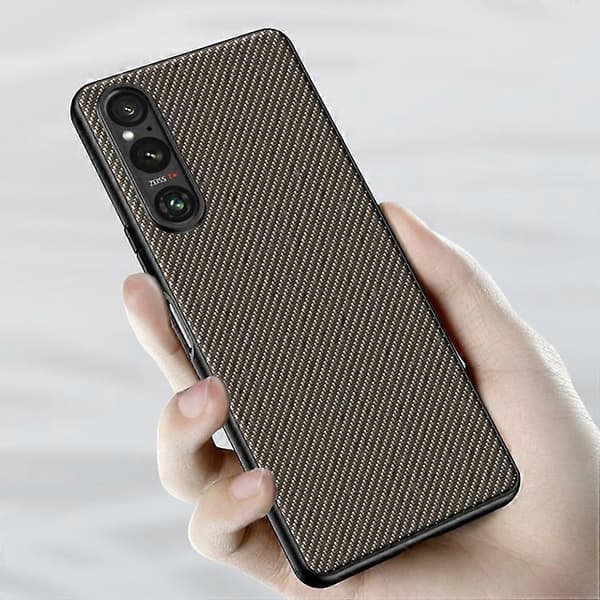 [RM] Ultratunt mobilskal med kolfibertextur Black For Sony Xperia 1 V