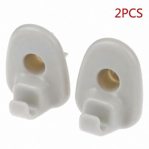 2-pak solskærmsklemmer til opbevaring af biltilbehør, universal pasform White 2PCS