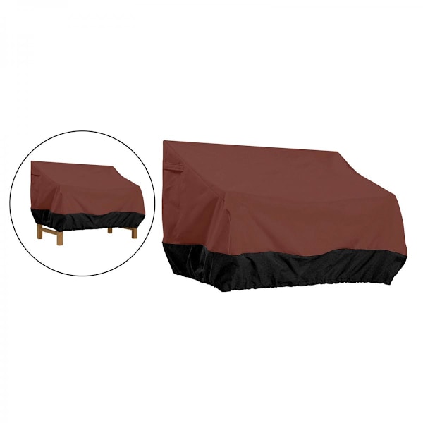 VATTENTÄTT STOLSKYDD UTOMHUS TRÄDGÅRD SOFFA BÄNKSKYDD Kaffe 224x83x84cm