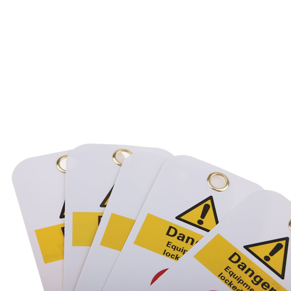 5 st Säkerhetsnyckel Lockout Tagout Tag Säkerhetsnamn Märkningsetikett
