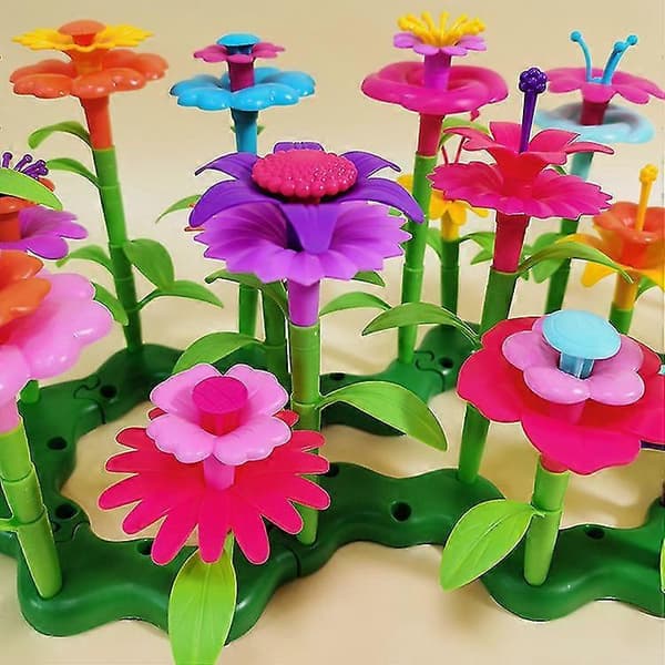 Flickleksaker Småbarnsleksaker Blomsterträdgård Byggleksak Pedagogisk Aktivitet Stemleksaker size
