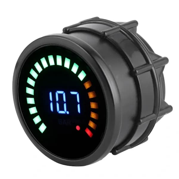 [RM]2-i-1 Bil Voltmeter LED Digital Display Vakuummåler 12V Universalmåler[co]