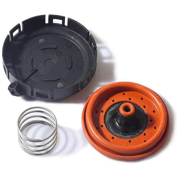 2X Bil Krumtaphus Trykudluftning Regulerende PVC Ventil kompatibel med BMW E53 E60 E63 E65 545I 550I 650I 745Li 11127547058 Black