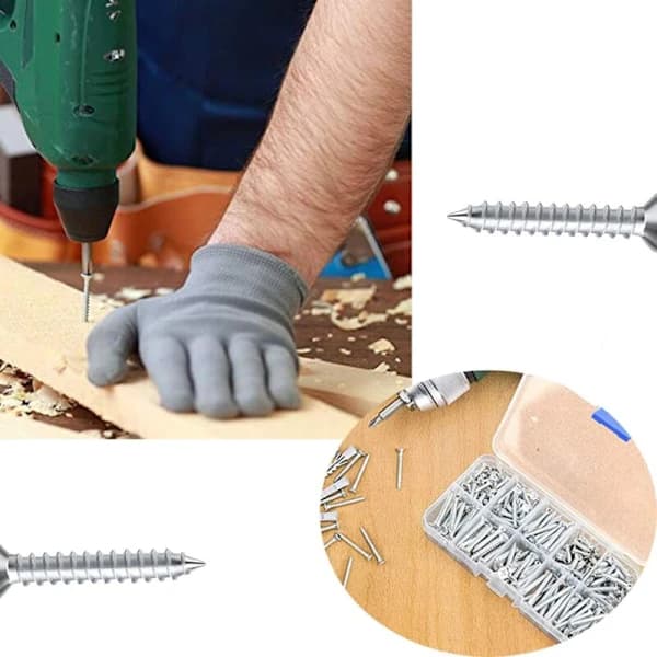 800 Pcs M2 Self-Tapping Screws, Stainless Steel Self-Tapping Screws, Carbon Steel Self-Tapping Screws, for Electronics, A[RM]