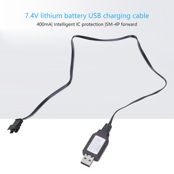 USB-opladerkabel SM4P USB-opladerkabel til 7,4V lithiumbatterier i RC-modeller[RM]