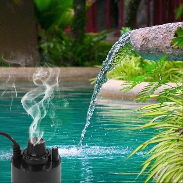 400ML/H Mini Ultra Sumunkehitin Sumutin Vesilähteeseen Lammen Kostuttimeen Black