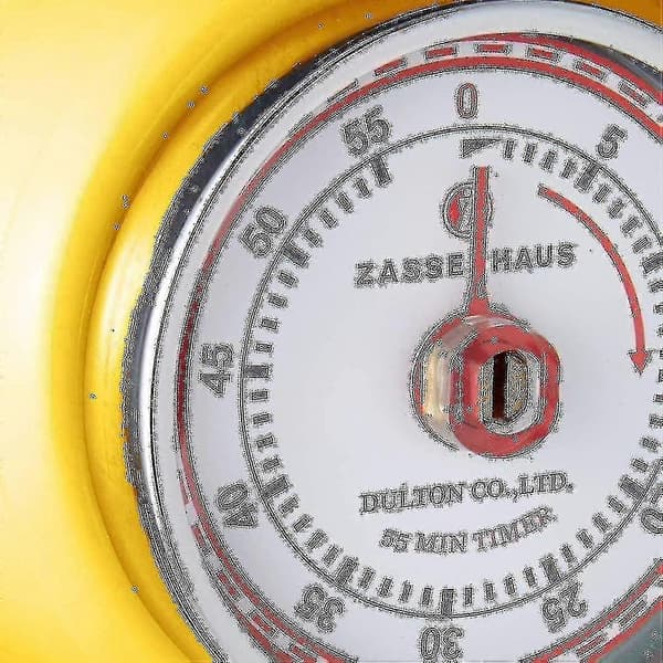Magnetisk retro kökstimer, klassisk mekanisk matlagningstimer (röd) -gt Yellow