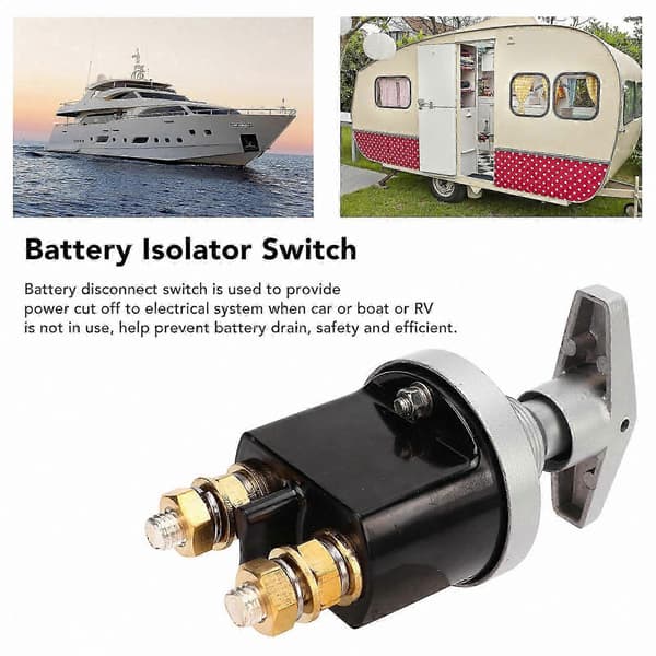 12V 500A Vandtæt Batteri Afbryder til Bil, Båd, Autocamper Universal Strømafbrydelse Solid Normal